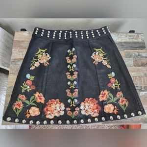 Womens leather skirt